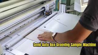 Semi-auto  V Grooving Machine for Rigid Box & Furniture Sampling